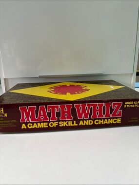 Vintage Math Whiz Board Game